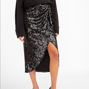 Express sequins midi skirt NWT